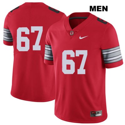 Men's NCAA Ohio State Buckeyes Robert Landers #67 College Stitched 2018 Spring Game No Name Authentic Nike Red Football Jersey EN20Q14UB